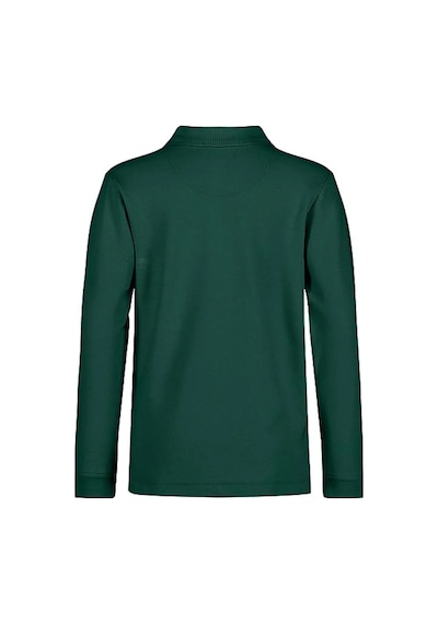 Tezzgelsin Erkek Çocuk Uzun Kol Polo Yaka Okul T-shirt Haki Yeşil Haki