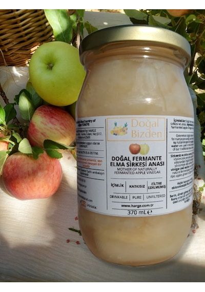 Doğal Bizden Fermantasyon Elma Sirke Anası Cam 370 ML