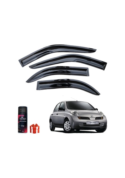 Caraks Nissan Micra Mügen Cam Rüzgarlığı 2003-2010 Arası 4'lü Takım + Koku