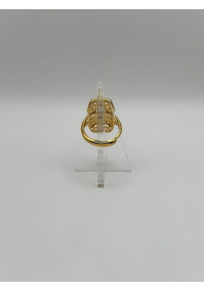 Arnes Jewelry Çelik 22 Ayar Altın Kaplama Ayarlanabilir Yüzük Ar492nes Gold