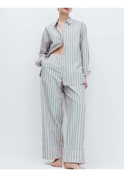 Marks & Spencer Poplin Pijama Altı Pembe