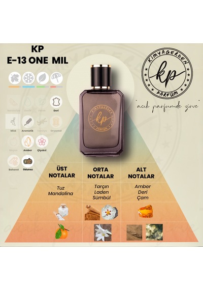 Kimyagerden E-13 Erkek Parfüm EDP 50 ML