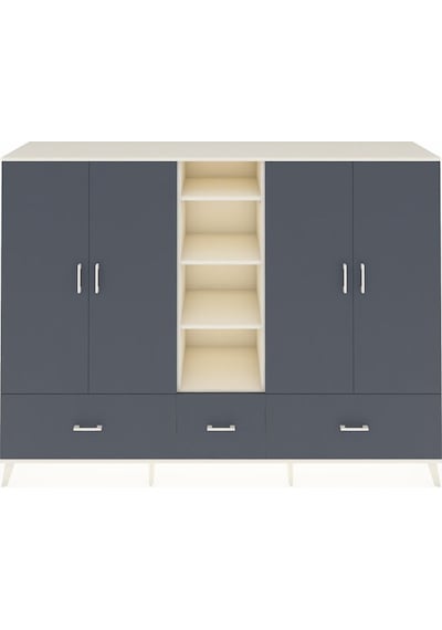 Hyperion Dolap 12 Raflı 3 Çekmeceli 4 Kapaklı 220x44x163 Aytaşı-a Aytaşı-antrasit Hyperion Dolap 12 Raflı 3 Çekmeceli 4 Kapaklı 220x44x163 Aytaşı-a Aytaşı-antrasit