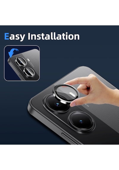 Poco X7 Pro Kamera Koruma Lens Koruyucu Temperli Cam Aparatlı