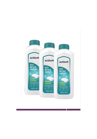 Sıvı Beyaz Sabun 1000 Ml 3 Lü Paket
