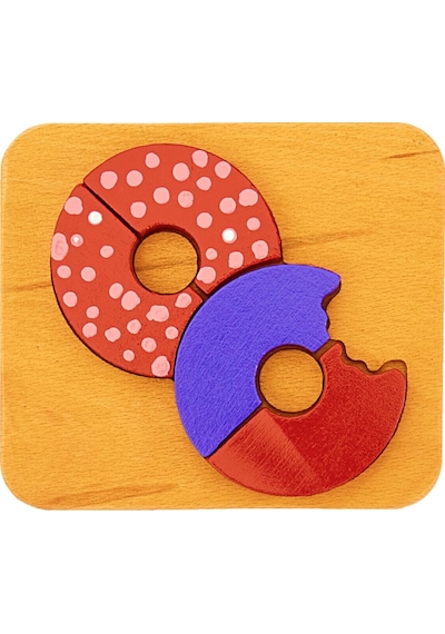 Woodnjoy Donut Üç Boyutlu Ahşap Puzzle