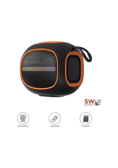 Bluetooth Hoparlör Taşınabilir Kablosuz Speaker Fm Radyo Usb Tf Kart 5w D90