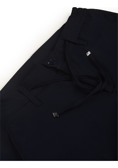 Deepsea Lacivert Esnek Kumaş Slim Fit Beli Lastikli Günlük Spor Pantolon 2601070 Lacivert