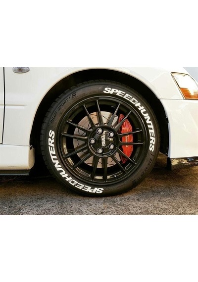 Speedhunters Beyaz Kalıcı Lastik Yazısı Speedhunters Sticker 8 Kit