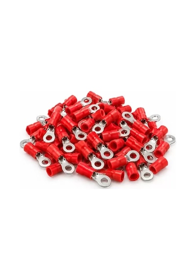Sh Powermaster Pm-39070 0,5-1,5mm2 Kesit 20x6x7mm Soket Kırmızı İzoleli Kablo Pabucu 100'lü Paket Najmaddin