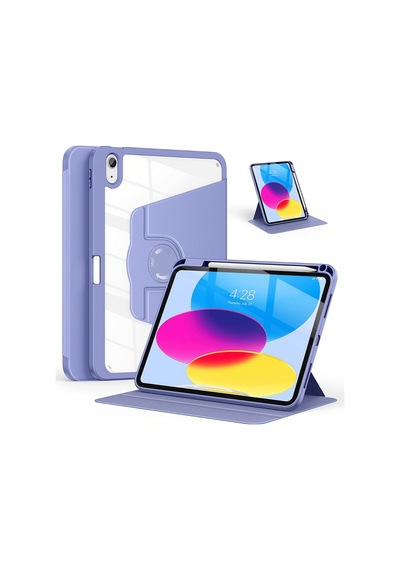 Apple Uyumlu iPad Air 11 İnç 2024 M2 Çipli 6.nesil 360 Dönebilen Standlı Pino Tablet Kılıfı