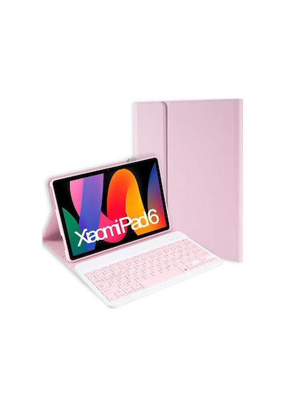 Xiaomi Pad 6 / Pad 6 Pro 11 Uyumlu Bluetooth Özellikli Standlı Kalem Bölmeli Klavyeli Kılıf