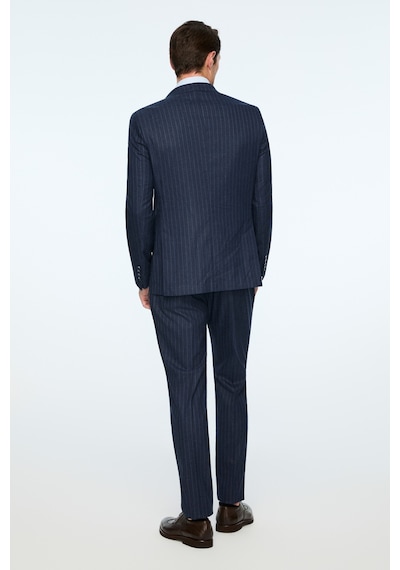 Morven Erkek Lacivert Keten Trend Çizgili Slim Fit Sivri Yaka Kruvaze Takım Elbise 26ys001001200 Lacivert Morven Erkek Lacivert Keten Trend Çizgili Slim Fit Sivri Yaka Kruvaze Takım Elbise 26ys001001200 Lacivert