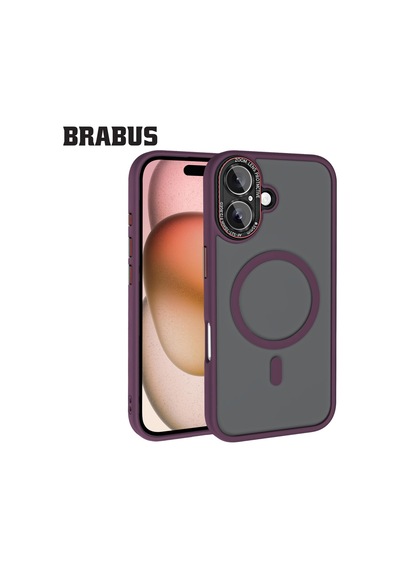 Apple Uyumlu iPhone 16 Anti-shock Magsafe Kamera Lens Korumalı Buzlu Kenarları Yumuşak Sonic Silikon Kılıf Siyah