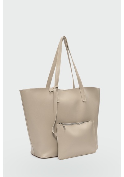 Shule Bags Carrie Cüzdanlı Omuz Çantası Bej Bej