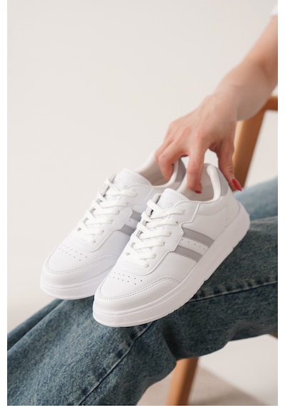 Daxtors Daxors D163 Günlük Ortopedik Kadın Sneaker Spor Ayakkabı Gri