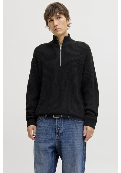 Jack & Jones Jack&jones Erkek Triko 12278959 Black Siyah