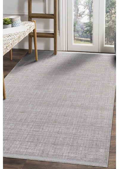 Parlak Saten Dokulu Poem Bambu Tuşe Modern Trend Halı Pm11 Beyaz Kemik