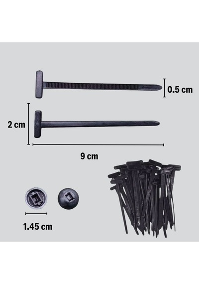 Elemanları 30lu Set Plastik Bağlantı