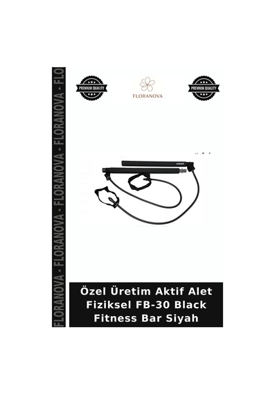 Özel Üretim Aktif Alet Fiziksel Fb-30 Black Fitness Bar Siyah