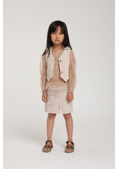 Xo Kids Kız Çocuk Etek 1-4 Yaş 2537 Gri