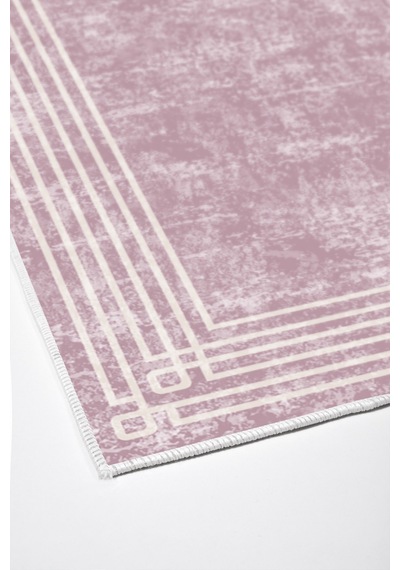 Dekoreko Kaymaz Taban Djt Salon Halısı Trend Modern M5142 pudra
