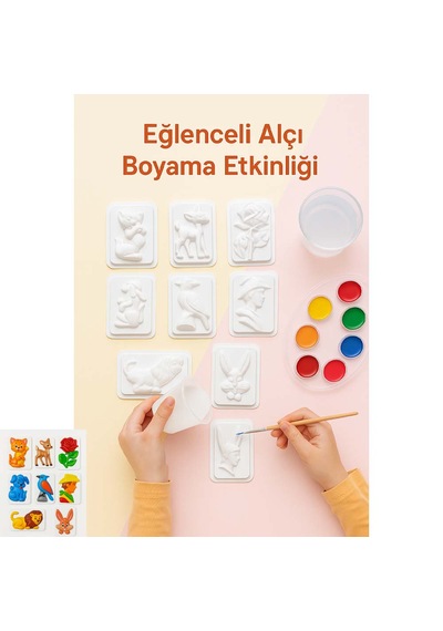 8 Farklı Model Küçük Boy Alçı Kalıbı 1 Pakette 8 Adet Farklı Model