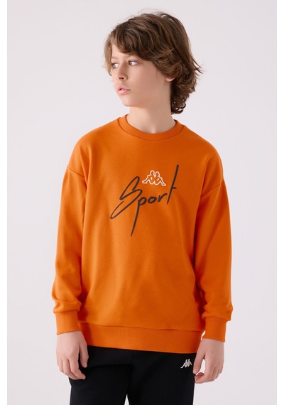 Kappa Erkek Çocuk Turuncu Sweatshirt Turuncu