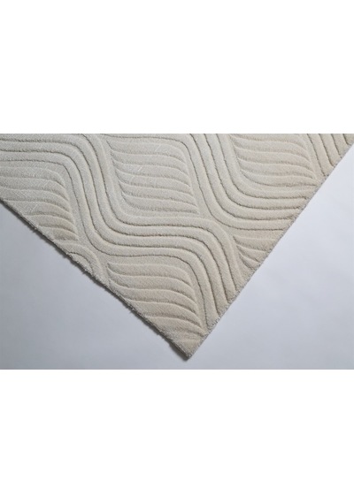 Çam Halı Emboss Jr 10 White Modern Desen Yeni Zellanda Yünü Ve Vi 130X190 Beyaz
