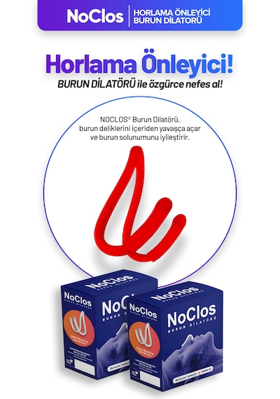 Noclos Nefes Açmayı Destekleyen Burun Dilatörü Kırmızı