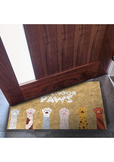 Tasarımlı Dekoratif Kapı Önü Paspas, Dış Mekan/ev İçi/banyo/mutfak/yatak Odası/giriş Paspasları Wipe Your P Diğer