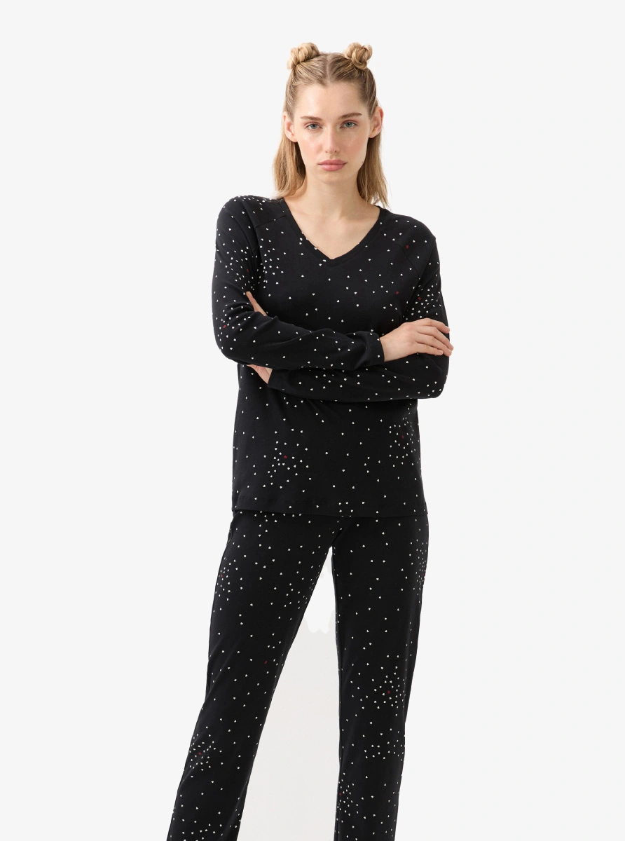 Blackspade Kadın Pijama Takımı 51944 - Baskılı Desenli