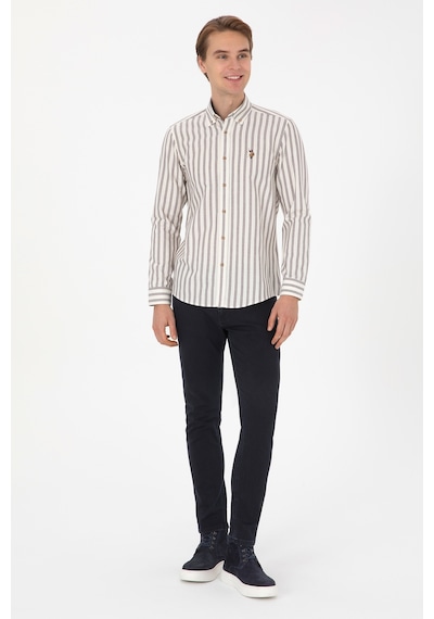 U.s. Polo Assn. Erkek Lacivert Gömlek Desenli 50308449-vr033 Lacıvert
