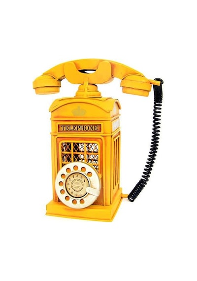 Dekoratif Metal Ahizeli Telefon Kumbara Biblo Hediyelik