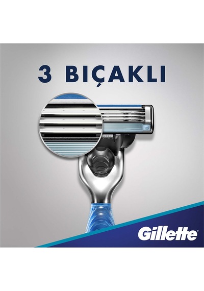 Gillette Mach 3 Start Aqua Tıraş Bıçağı + Yedek Bıçak 2'li