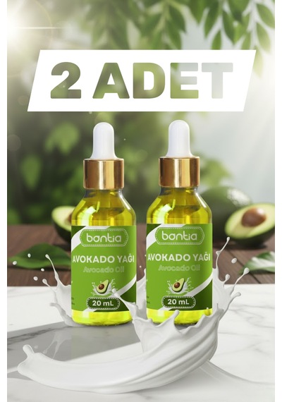 Avokado Yağı 2x20 Ml %100 Saf Soğuk Sıkım Saç Ve Cilt Bakımı Nemlendirici Besleyici Doğal Yağ 40 ML