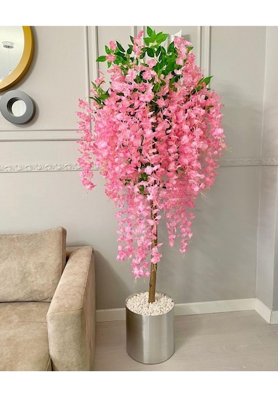 Rüzgar Yapay Çiçekçilik 180 Cm Akasya Ağacı Pembe