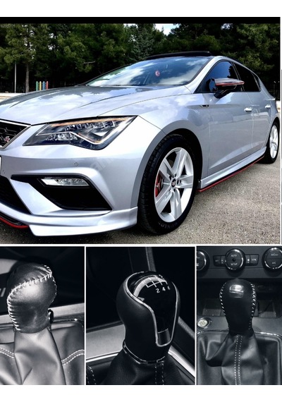 Seat Leon Manuel Vites Topuzu Kılıfı El Yapımı Hakiki Deri