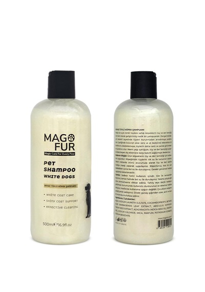 Mago Fur Beyaz Tüylü Köpek Şampuanı-500 Ml