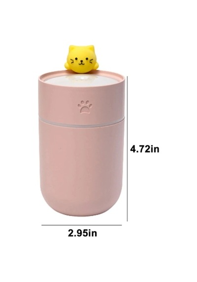 Isınan Kedi Mini Usb Sessiz Hava Nemlendiricisi Çok Renkli