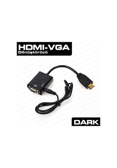 Dark Dk Hd Ahdmıxvga Hdmı To Vga Audio Çevirici