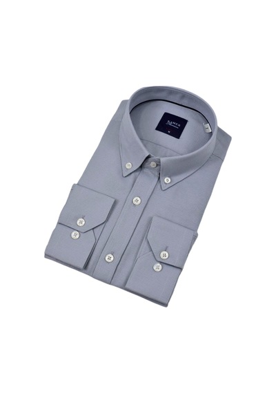 Erkek Slim Fitt Uzun Kol Gömlek 2424 Bgl-st04381 Gri