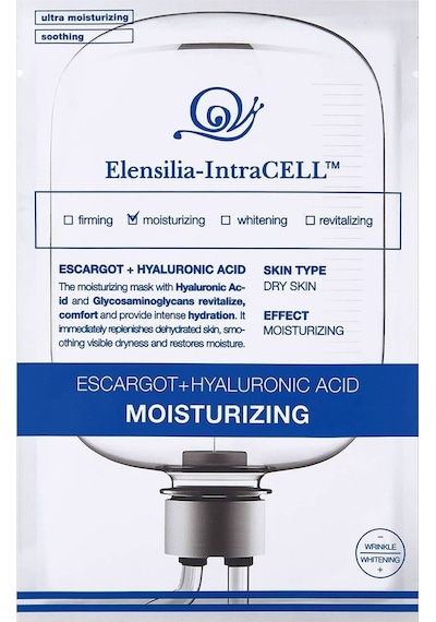 Elensilia Escargot + Hyaluronik Asit Yoğun Nemlendirici Yaprak Maske Intracell Hyaluronic Acid Mask
