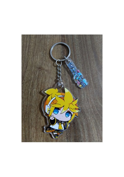 Owl Bag Vocaloid Kagemine Len Desenli Acrylic Anahtarlık Çanta Süsü Çok Renkli