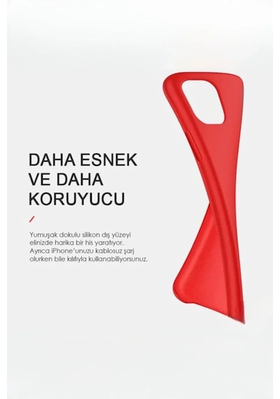 iPhone Uyumlu 14 Aura Akıllı Magsafe Animasyonlu Silikon Kılıf Turuncu
