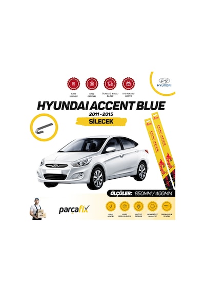 Hyundai Accent Blue İnwells Silecek Takımı 2011-2015