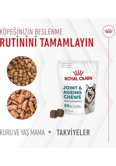 Ayrex Joint&ageing Chews Yetişkin Köpekler İçin Eklem Ve Zindeliklı Yaşlanmayı Destekleyen Tamamlayıcı Ödül M