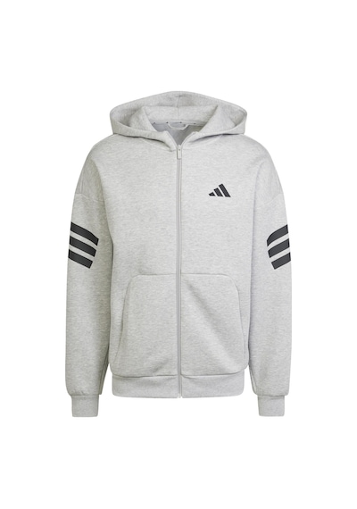 12storeez Adidas Future Icons 3-stripes Full-zip Erkek Sweatshirt Gri L Acı Kahverengi