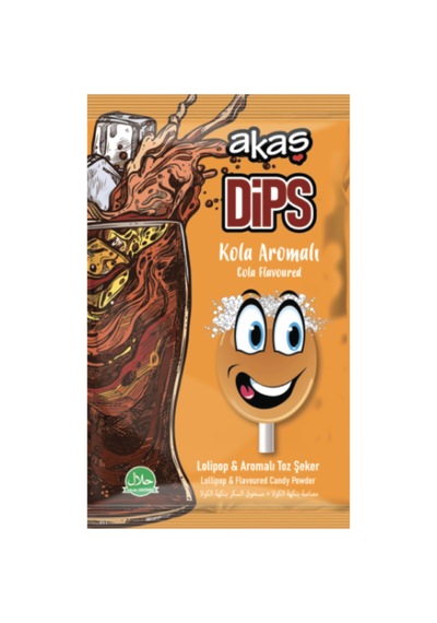 Kola Aromalı Toz Şekerli Dips Lolipop Paket 36 Adet