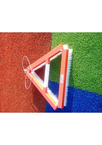 Silver Halı Kumlama Granül Fırçası 70 CM Üçgen Çok Renkli